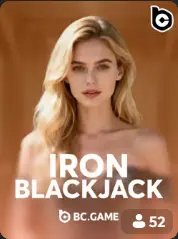 Iron Blackjack BC Game España game cover
