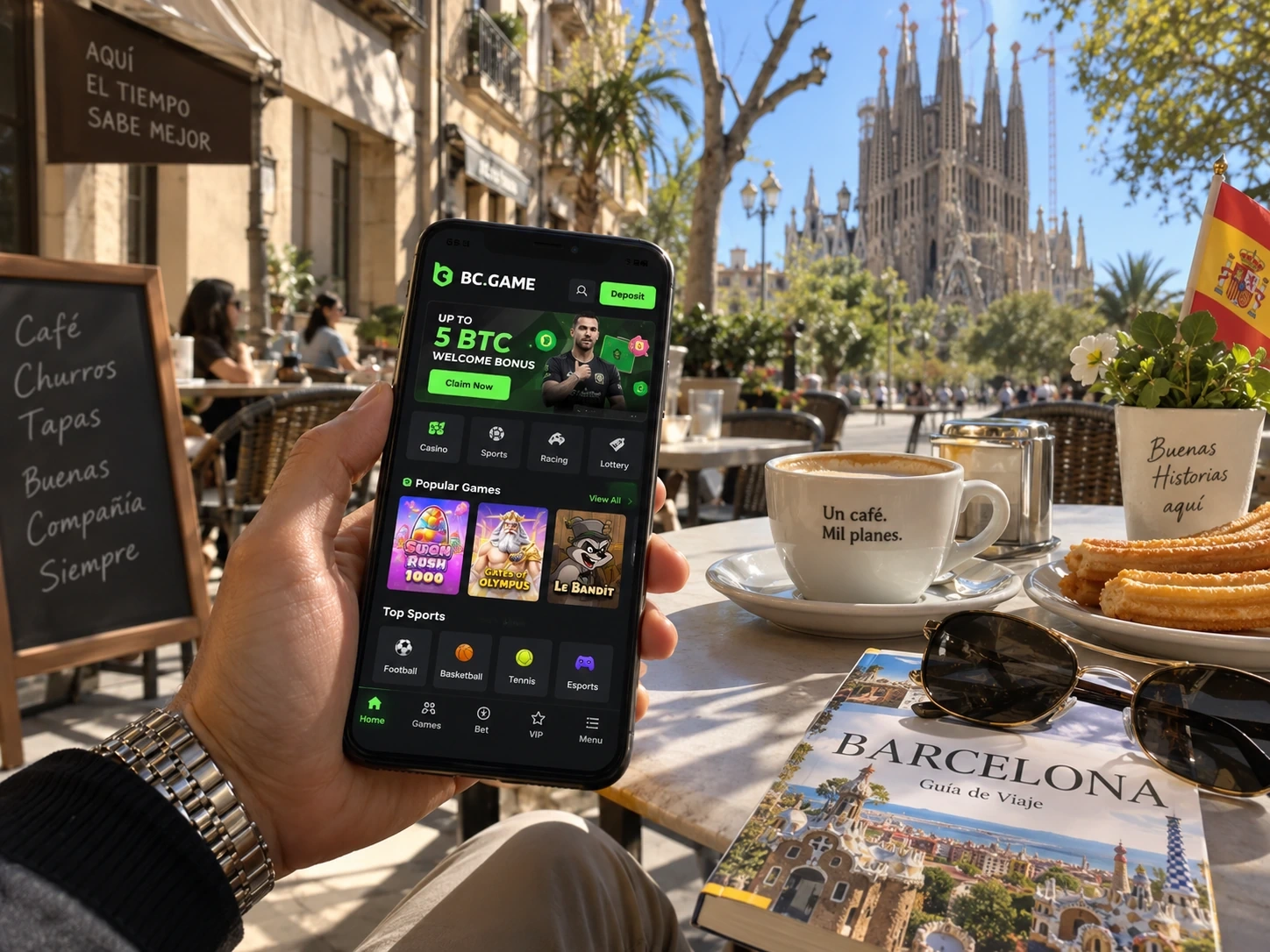 Aplicación móvil de BC Game España