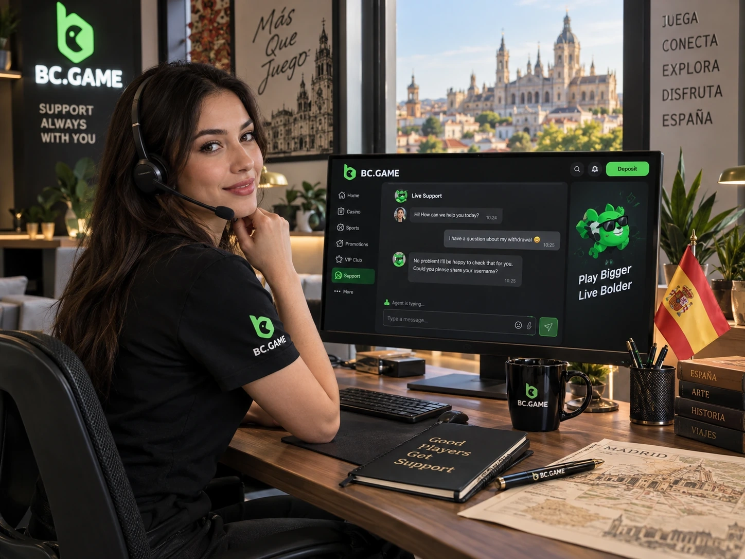 Asistencia de BC Game España